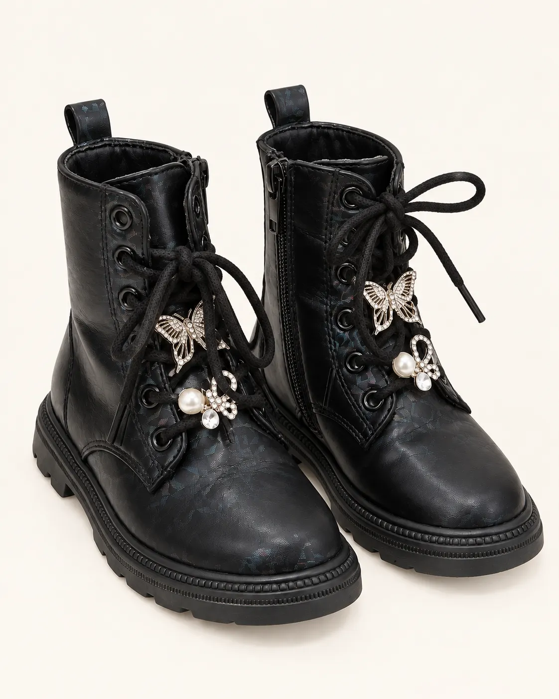 Bottines noires fille