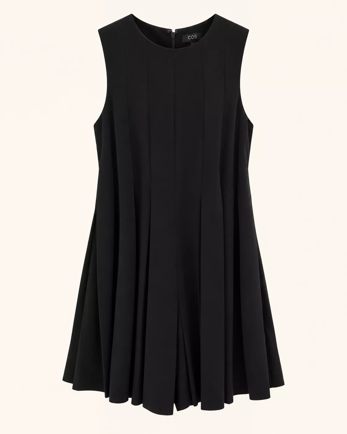 Combishort noire plissée COS