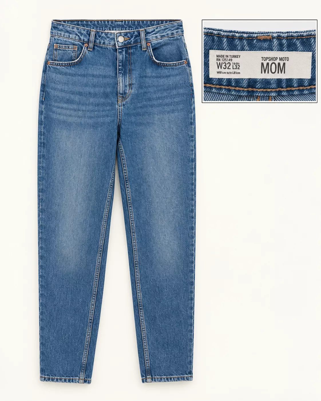 Jean Mom TOPSHOP MOTO