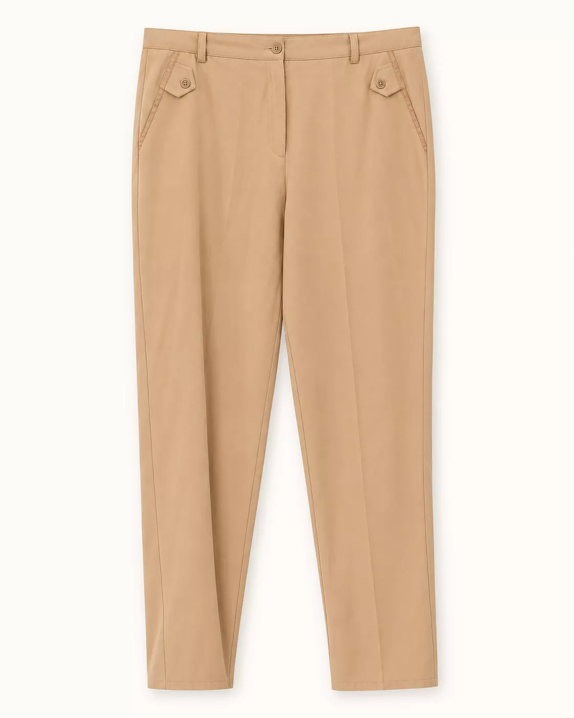 Pantalon droit beige élégant